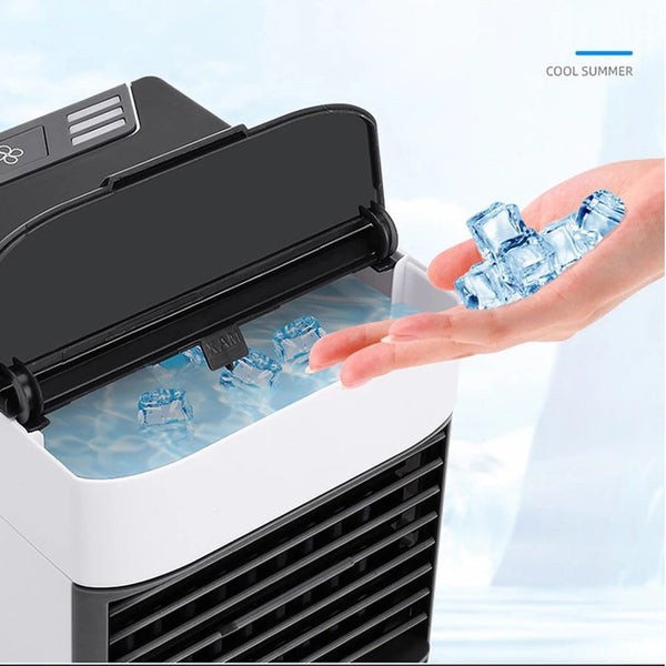 Mini Ar Condicionado Portátil Arctic Air Cooler Umidificador Climatizador Luz Led