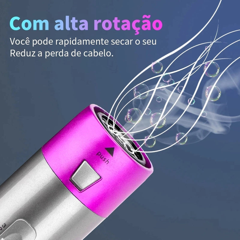 Escova 5 em 1 RadiancePro -  Secador, Pente, Modelador &  Enrolador  *Profissional*