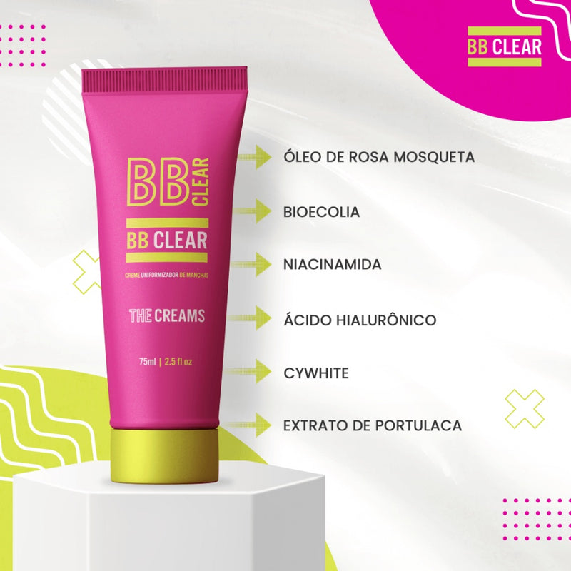 Creme Removedor De Manchas Com Óleo De Rosa Mosqueta - BB Clear 75ml