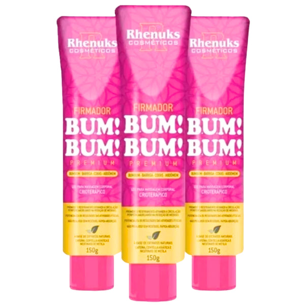 Kit 3 Creme Empina BUMBUM Firmador e Aumenta - Elimina Estrias e Celulites Premium