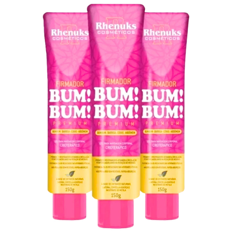 Kit 3 Creme Empina BUMBUM Firmador e Aumenta - Elimina Estrias e Celulites Premium