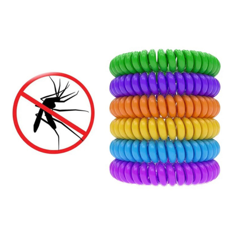 KIT Pulseiras Repelente Anti Mosquitos Citronela Unidades Para Adultos e Crianças *Não Tóxico*