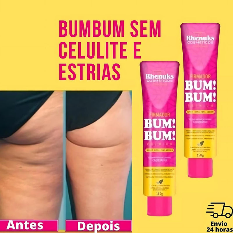 Kit 3 Creme Empina BUMBUM Firmador e Aumenta - Elimina Estrias e Celulites Premium