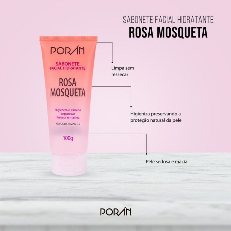 Kit skin care limpeza de pele rosa mosqueta