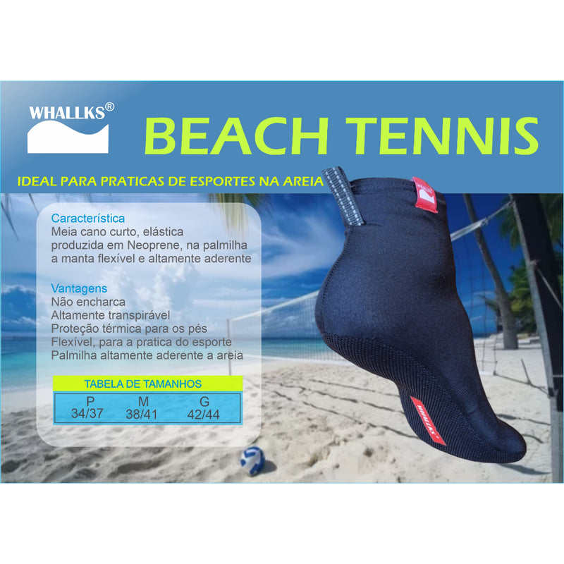 Meia Sapatilha Beach Tennis Antitermica Hibrida