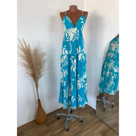 Vestido Feminino Longo verão estampa FARM