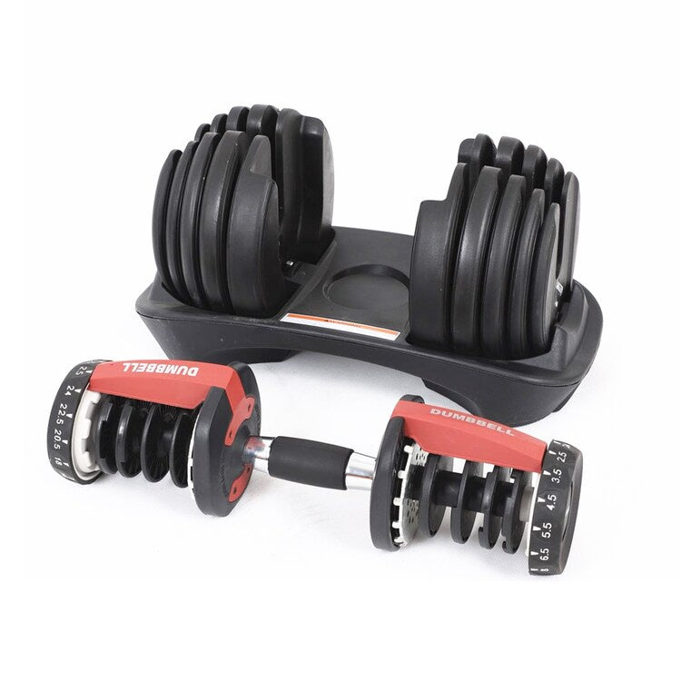Halter Ajustável Regulável 24kg Anilha Dumbbell 1 Unidade - Thor Fit